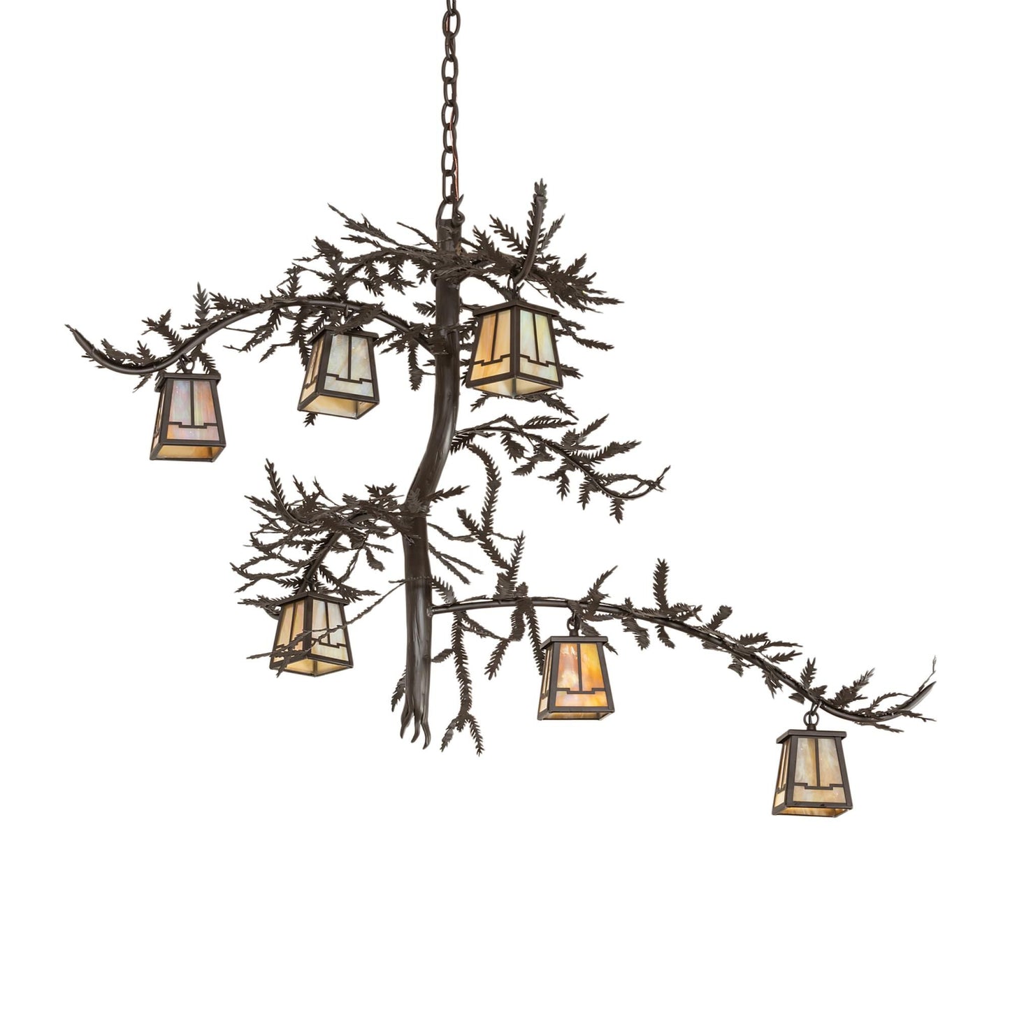 Meyda Lighting Pine Branch 45 Inch 6 Light Led Chandelier Cp779786