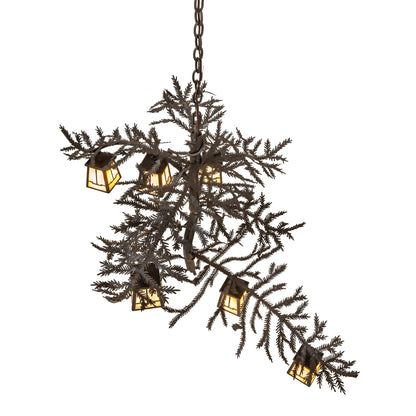 Meyda Lighting Pine Branch 45 Inch 6 Light Led Chandelier Cp779786