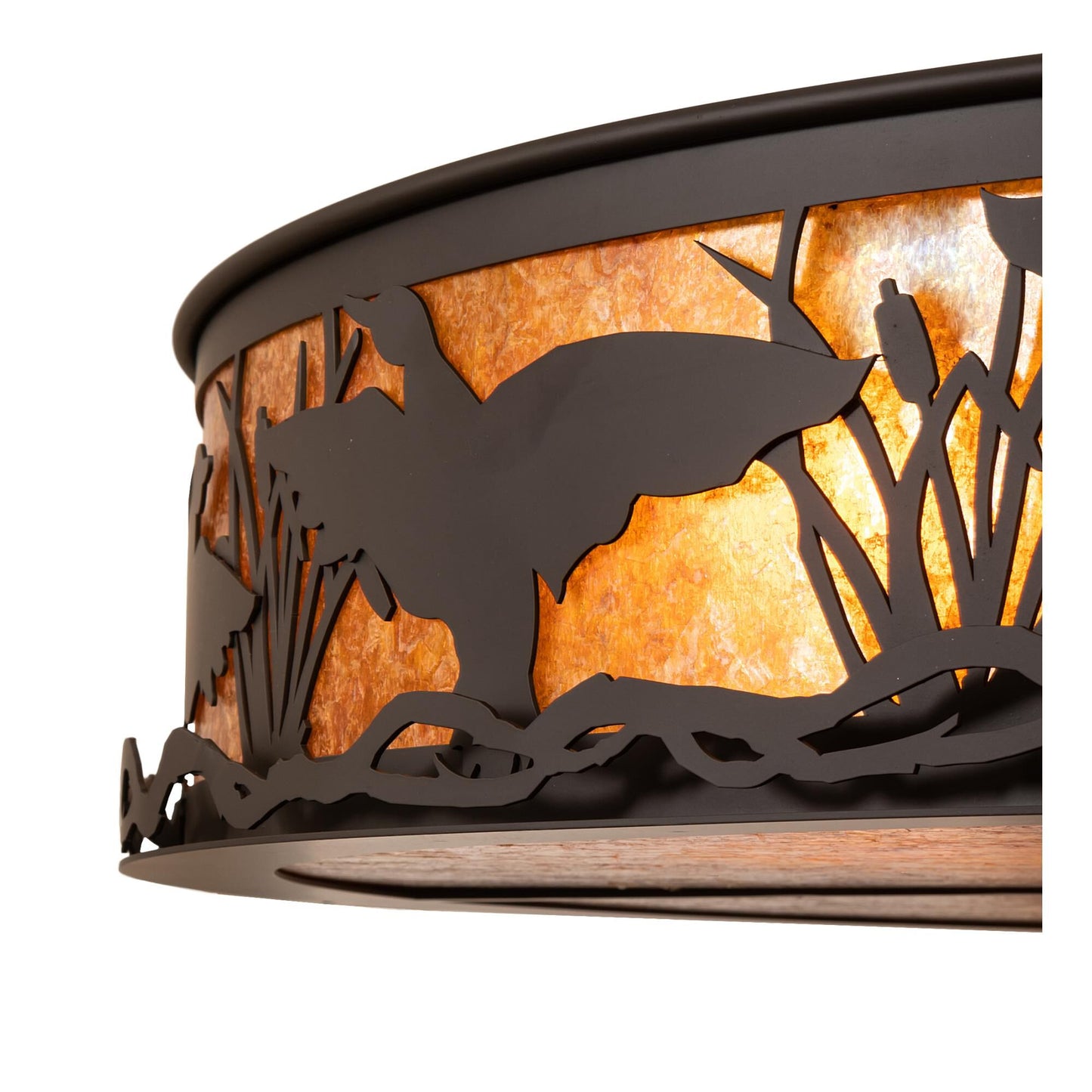 Meyda Lighting Ducks In Flight 40 Inch 4 Light Flush Mount Cp779901