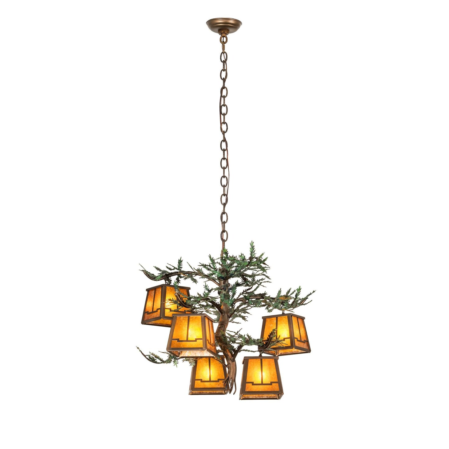 Meyda Lighting Pine Branch 29 Inch 5 Light Led Chandelier Cp779763