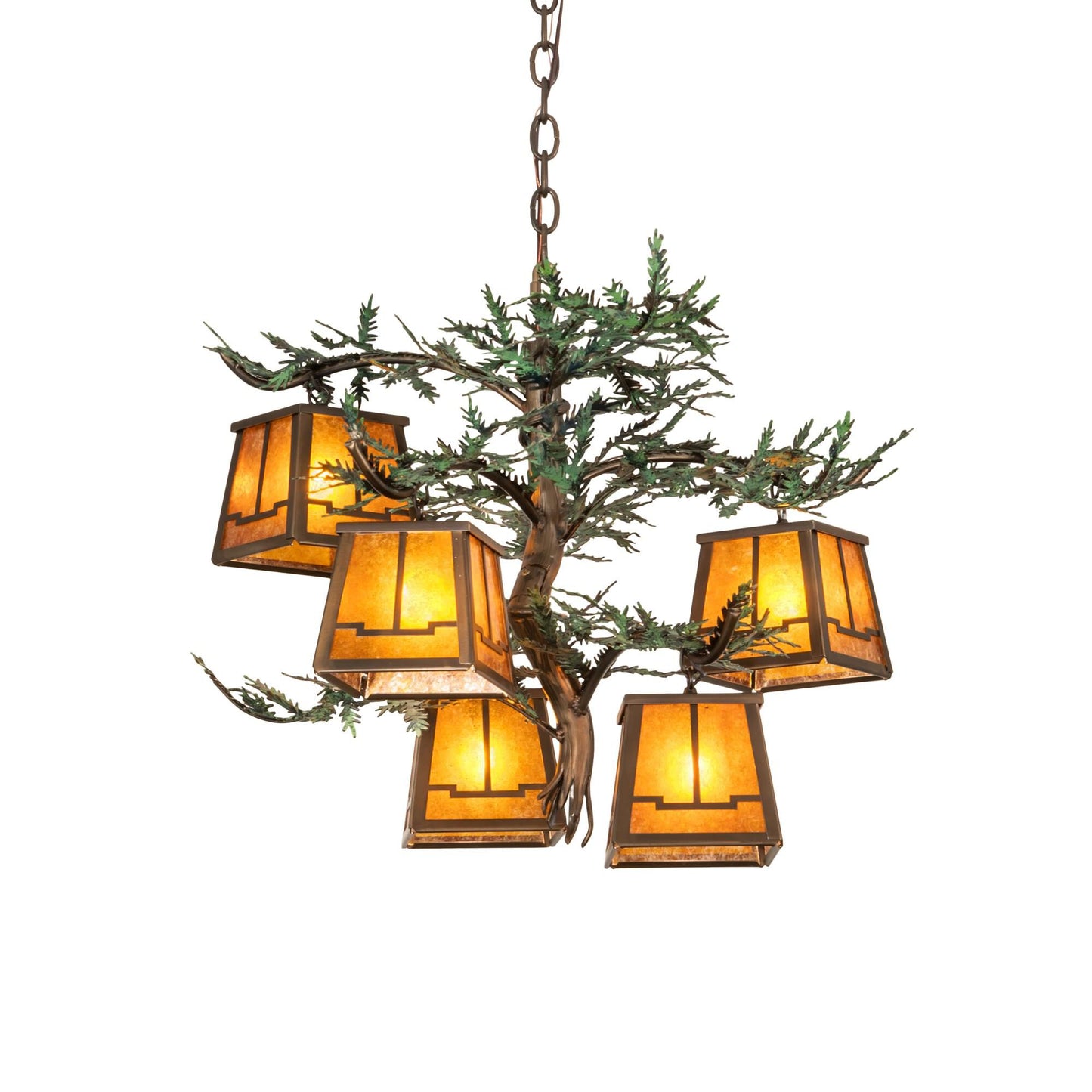 Meyda Lighting Pine Branch 29 Inch 5 Light Led Chandelier Cp779763