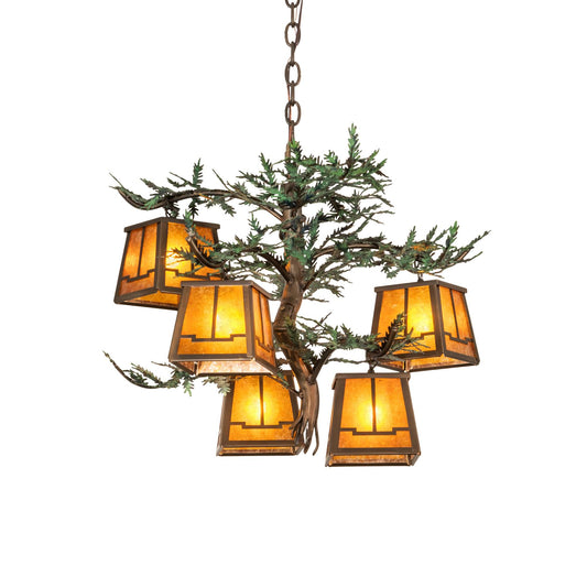 Meyda Lighting Pine Branch 29 Inch 5 Light Led Chandelier Cp779763