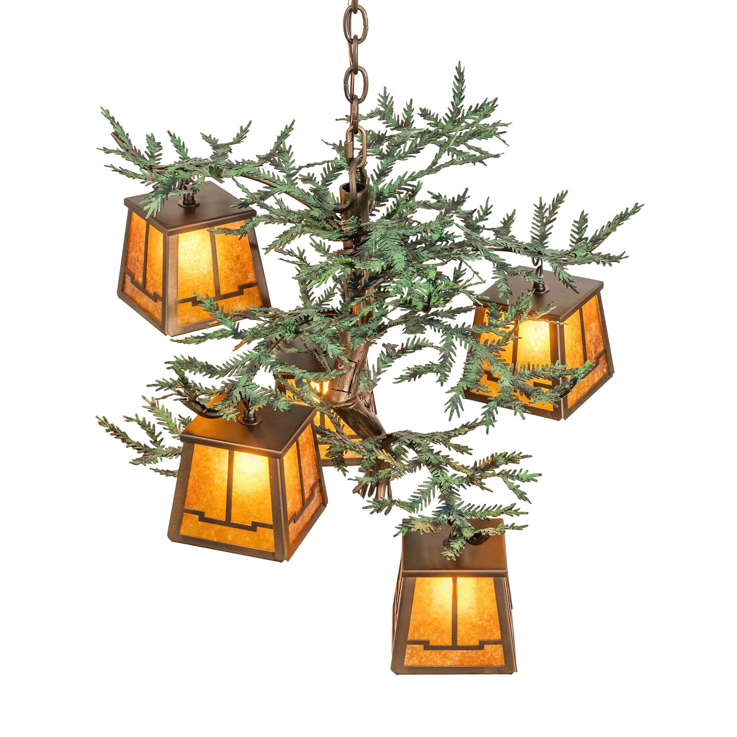 Meyda Lighting Pine Branch 29 Inch 5 Light Led Chandelier Cp779763