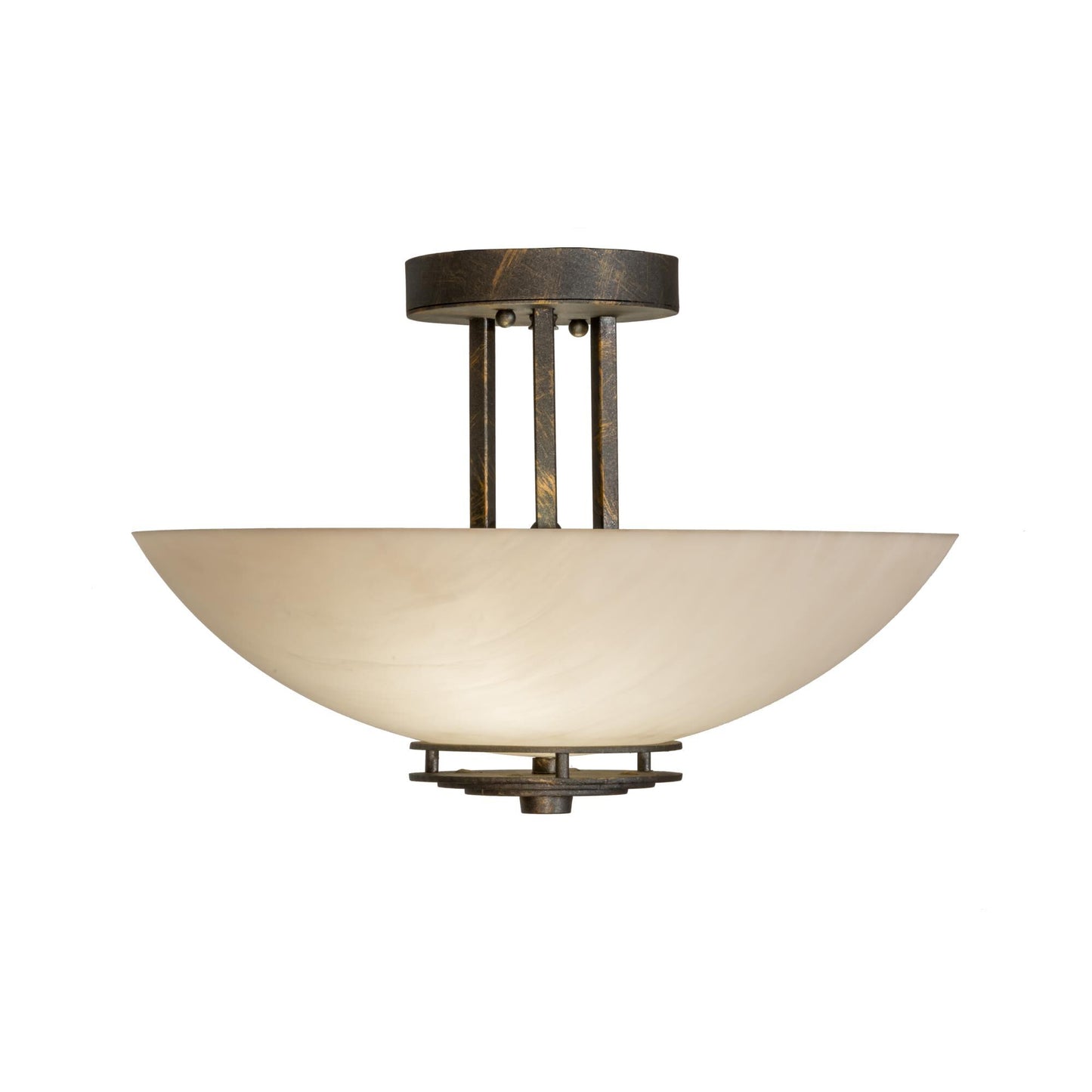 Meyda Lighting Thurston 15 Inch 2 Light Semi Flush Mount Cp780133