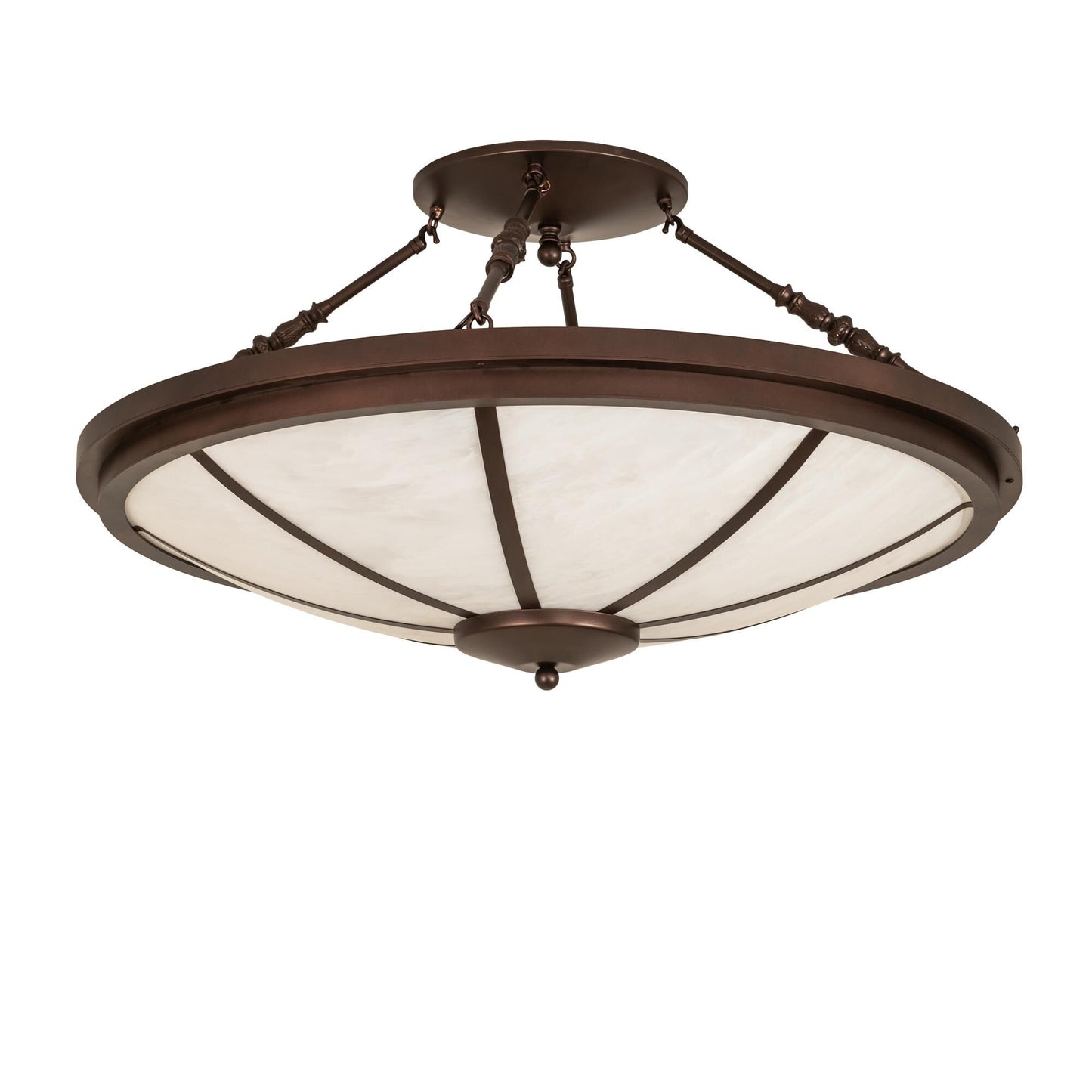 Meyda Lighting Commerce 36 Inch 6 Light Semi Flush Mount Cp780151