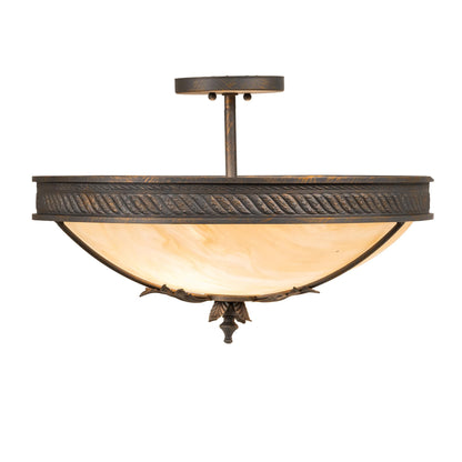 Meyda Lighting Hoja 18 Inch 2 Light Semi Flush Mount Cp780135