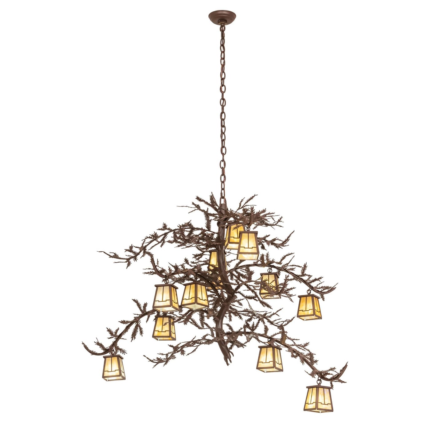 Meyda Lighting Pine Branch 48 Inch 12 Light Led Chandelier Cp779796