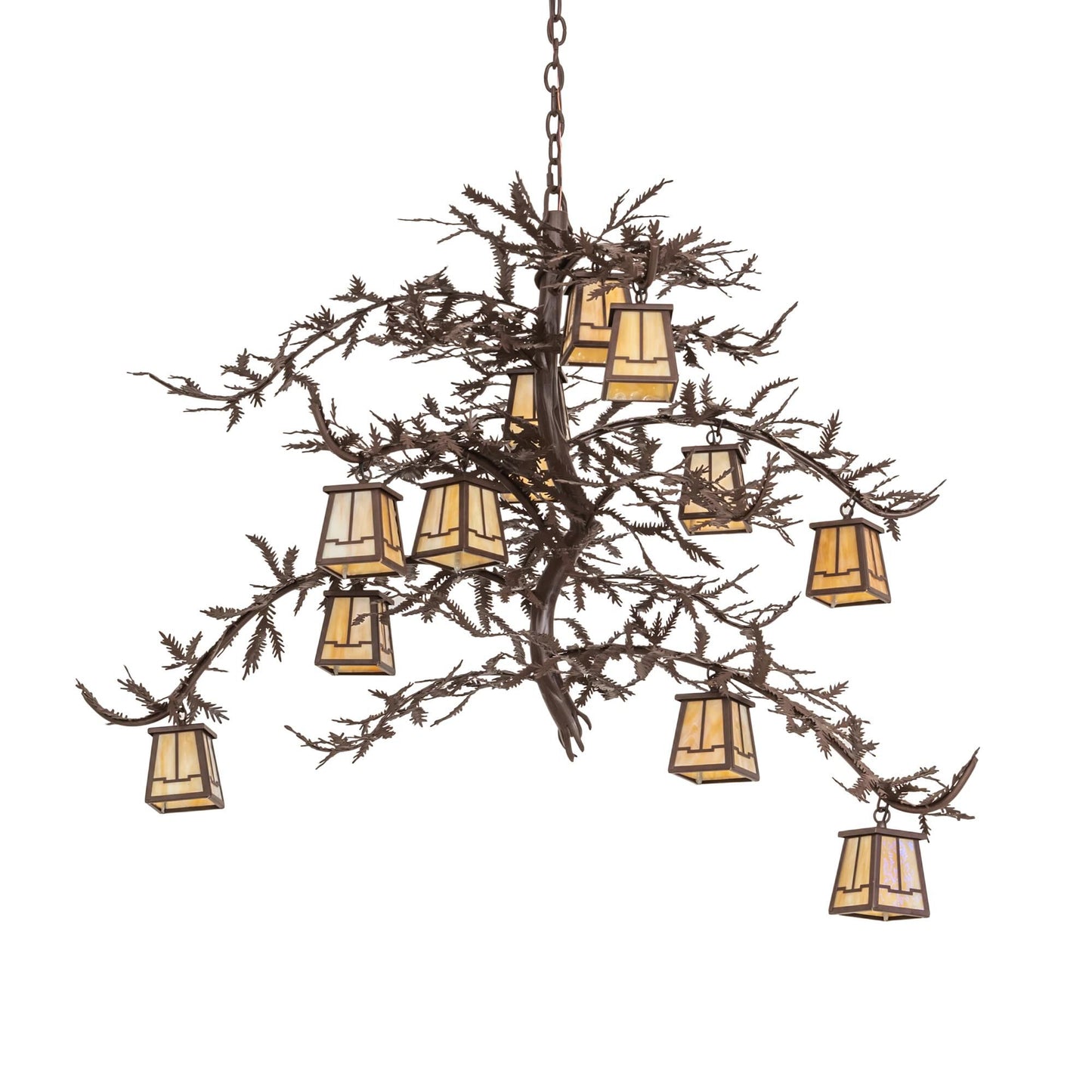 Meyda Lighting Pine Branch 48 Inch 12 Light Led Chandelier Cp779796