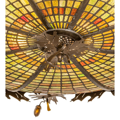 Meyda Lighting Acorn And Oak Leaf 48 Inch 8 Light Semi Flush Mount Cp780160