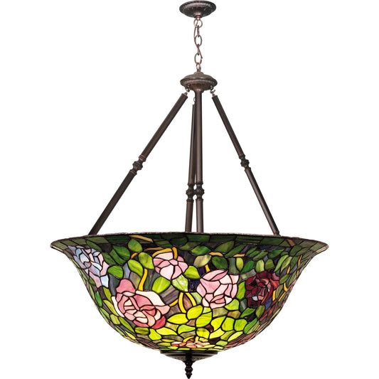 Meyda Lighting Tiffany Rosebush 38 Inch Large Pendant Cp41442