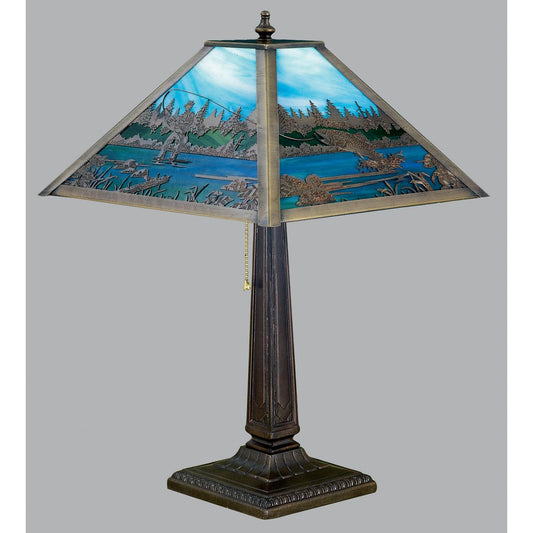 Meyda Lighting Fly Fishing Creek 21 Inch Table Lamp Cp188548