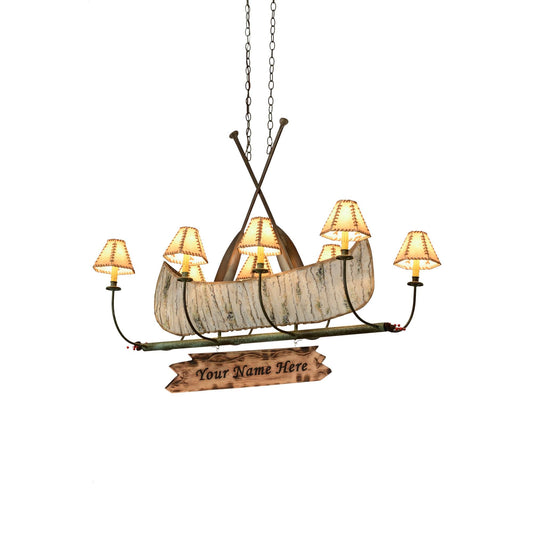 Meyda Lighting Personalized Canoe 50 Inch 8 Light Chandelier Cp41778