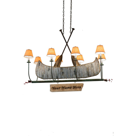 Meyda Lighting Personalized Canoe 48 Inch 8 Light Mini Chandelier Cp41786