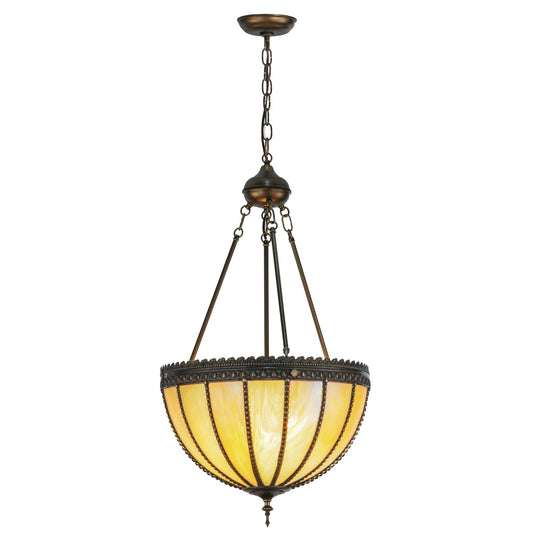 Meyda Lighting Gothic Beige Iridescent 17 Inch Large Pendant Cp43699