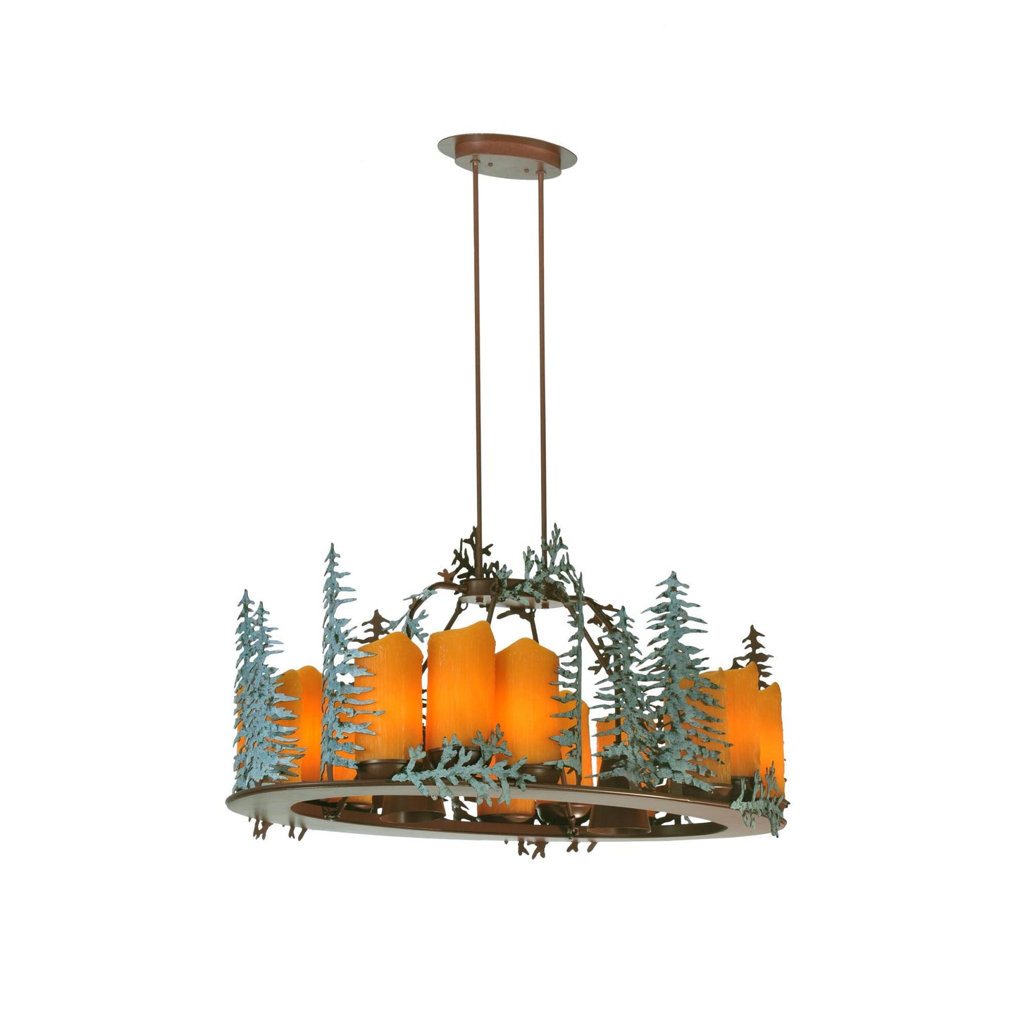 Meyda Lighting Tall Pines 42 Inch 12 Light Chandelier Cp45277