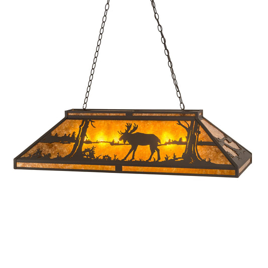 Meyda Lighting Moose At Lake 48 Inch 7 Light Linear Suspension Light Cp48000