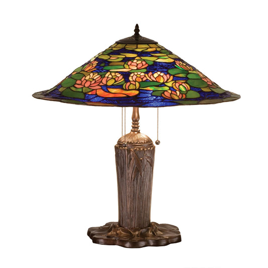 Meyda Lighting Tiffany Pond Lily 25 Inch Table Lamp Cp189223