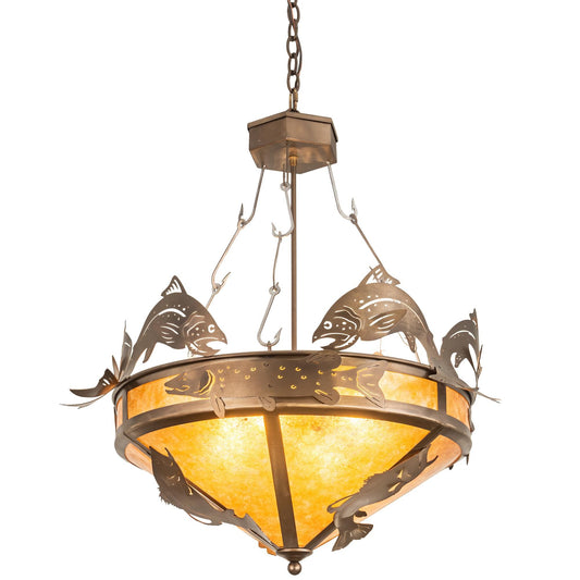 Meyda Lighting Catch Of The Day Trout 32 Inch Large Pendant Cp51891