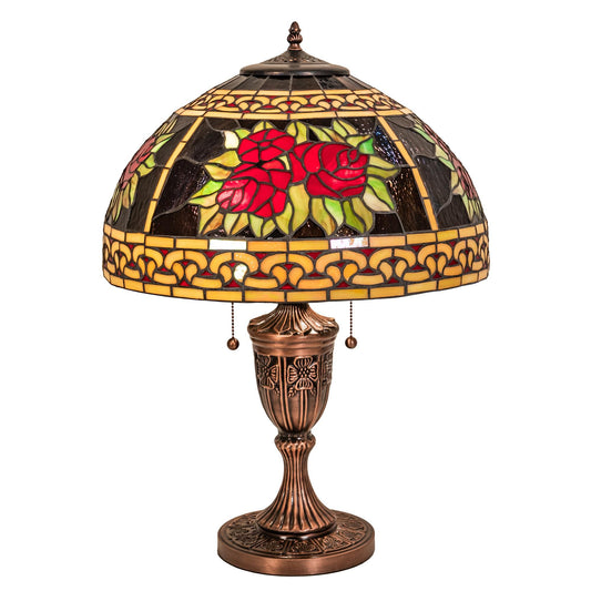 Meyda Lighting Roses And Scrolls 25 Inch Table Lamp Cp189680