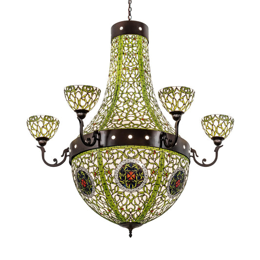 Meyda Lighting Grand Tulip Medallion 60 Inch 12 Light Chandelier Cp58868