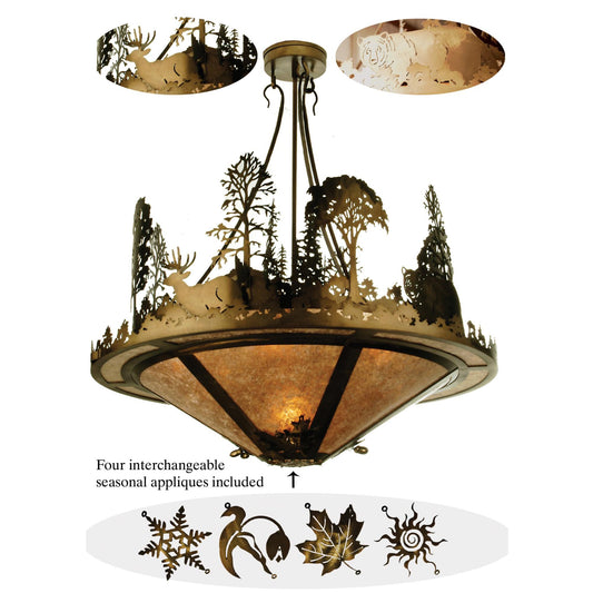 Meyda Lighting Wildlife On The Loose 42 Inch Large Pendant Cp71295