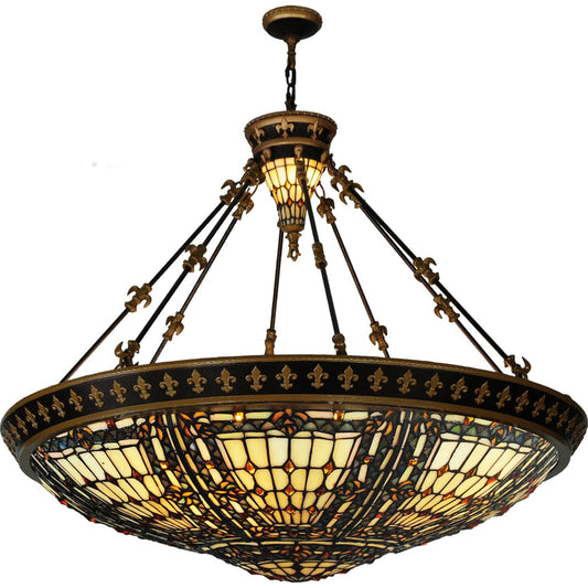 Meyda Lighting Fleur De Lis 26 Inch Large Pendant Cp74893