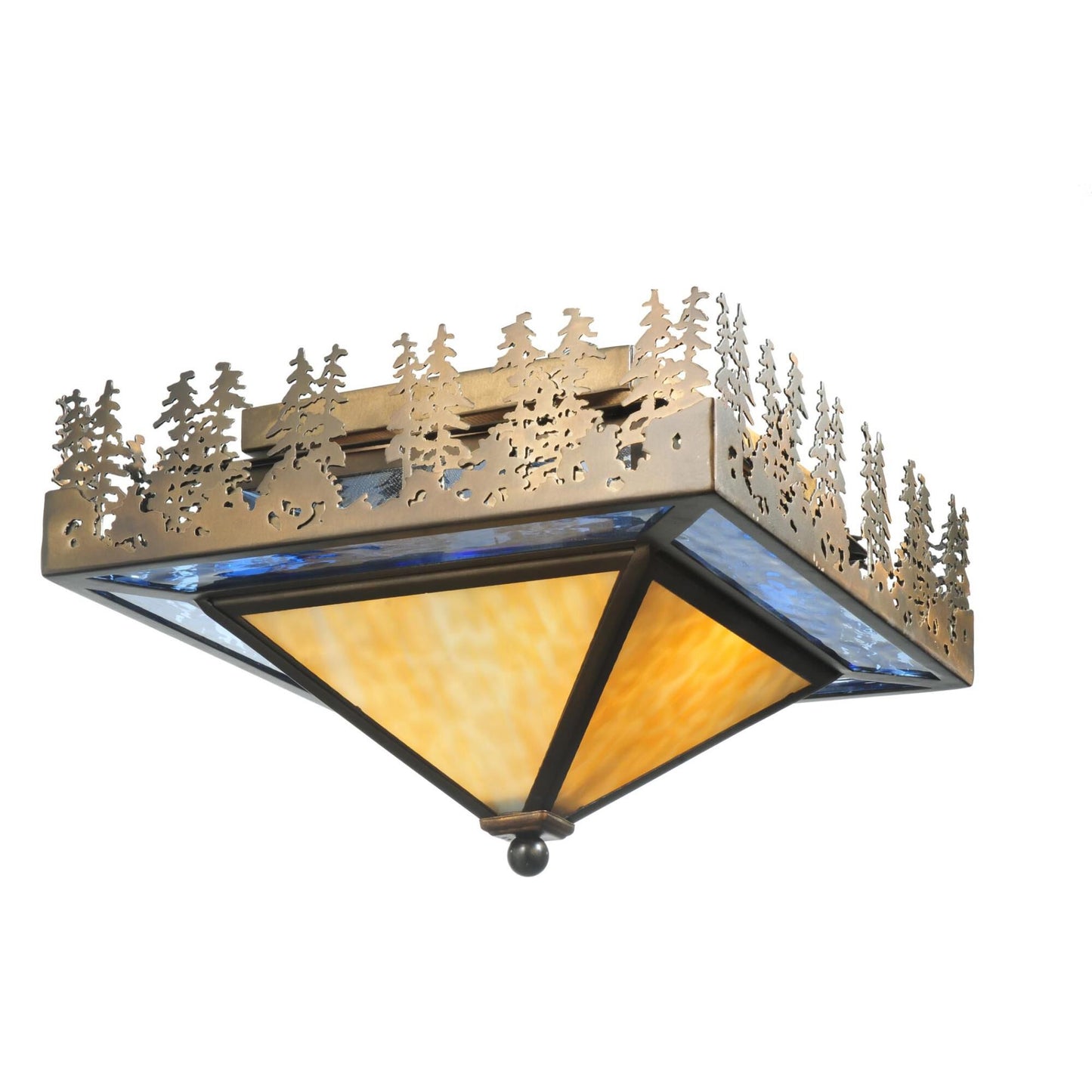 Meyda Lighting Pine Lake 22 Inch 2 Light Flush Mount Cp75460