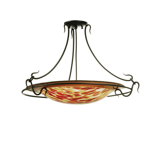 Meyda Lighting Topazio 30 Inch 3 Light Semi Flush Mount Cp77845