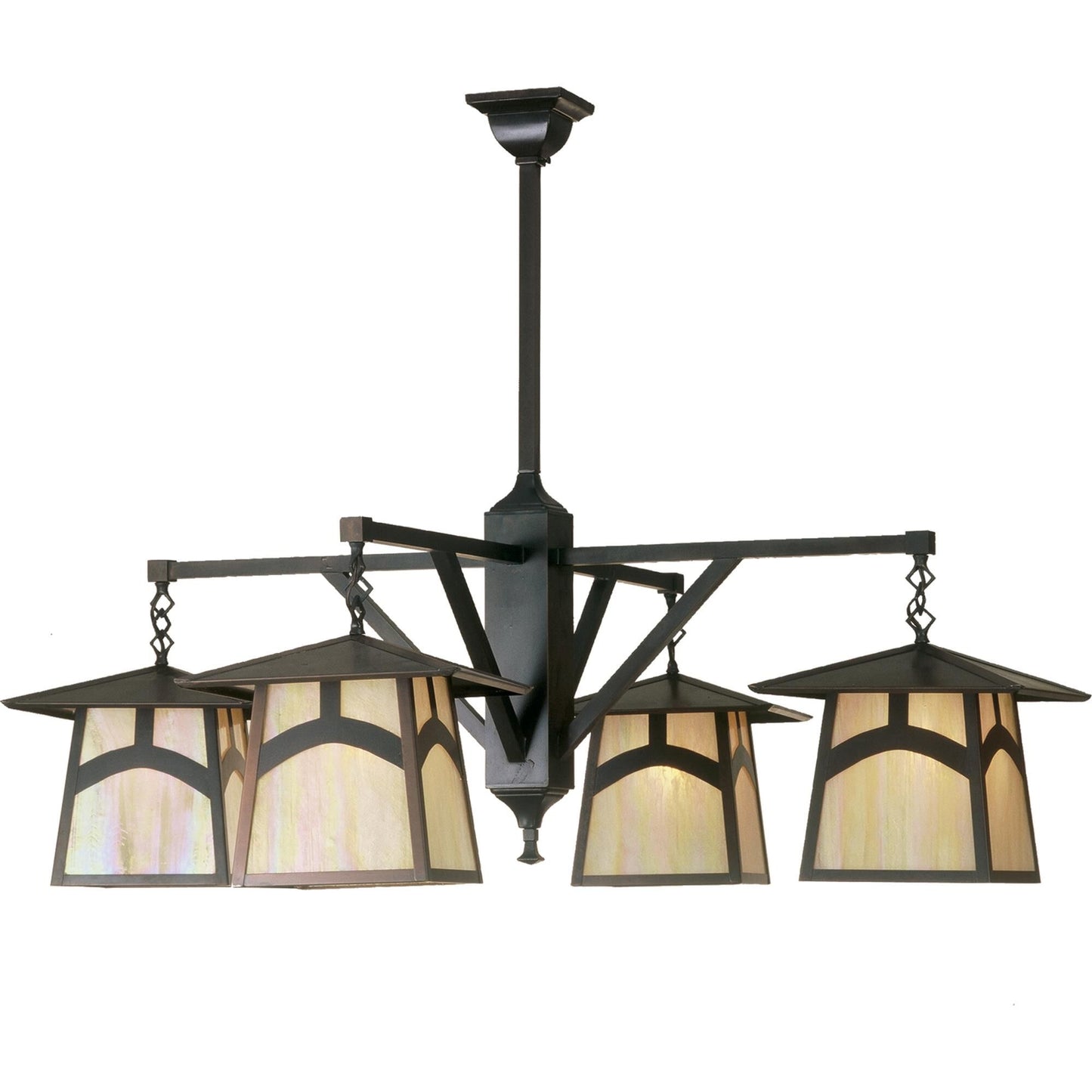 Meyda Lighting Stillwater Hill Top 47 Inch 4 Light Chandelier Cp78225