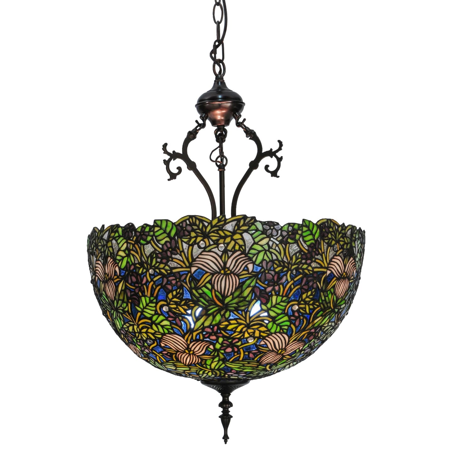 Meyda Lighting Trillium And Violet 20 Inch Large Pendant Cp78402