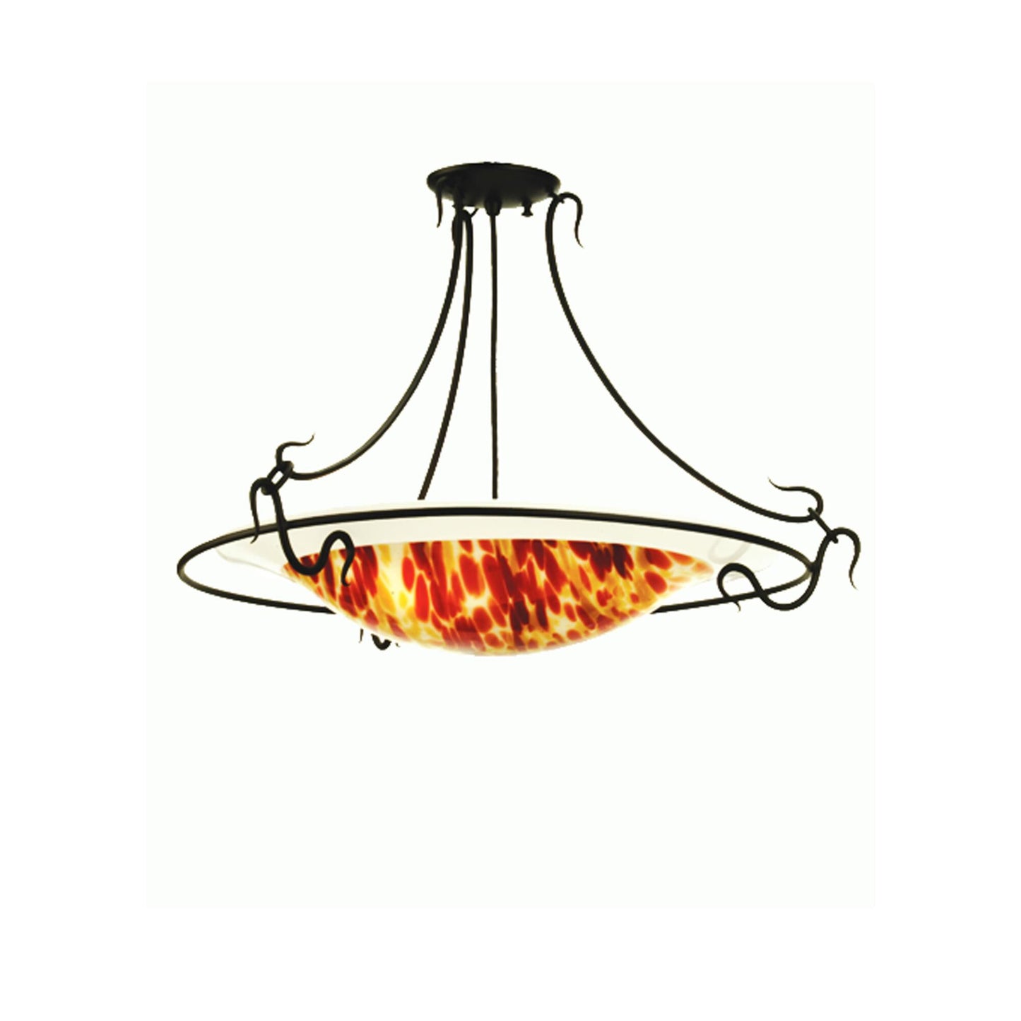 Meyda Lighting Il Piatto Dolce 30 Inch 3 Light Semi Flush Mount Cp78552