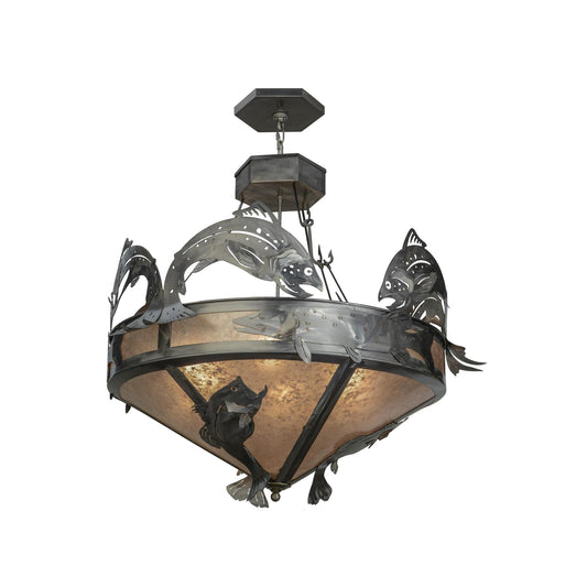 Meyda Lighting Catch Of The Day Trout 38 Inch Large Pendant Cp90902