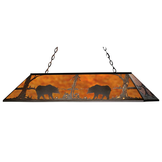 Meyda Lighting Bear At Lake 72 Inch 9 Light Linear Suspension Light Cp91322