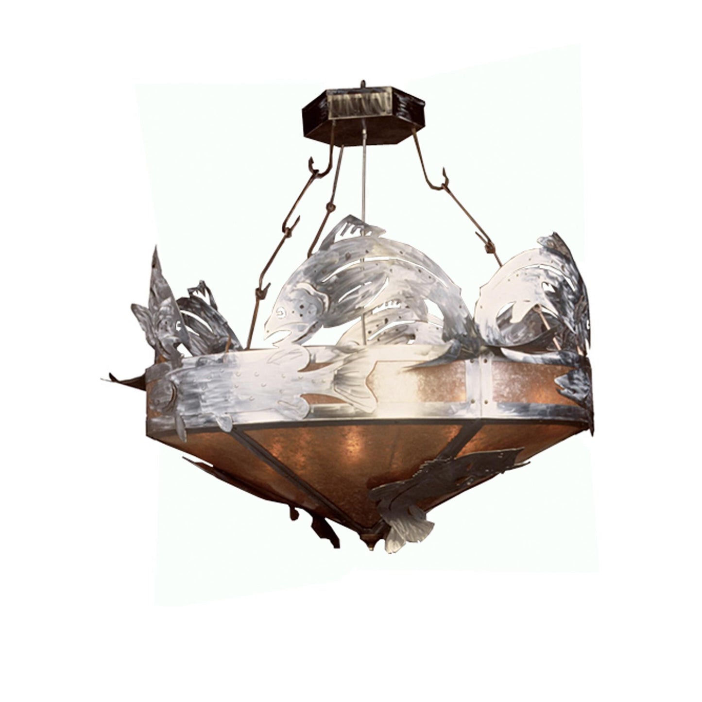 Meyda Lighting Catch Of The Day Trout 82 Inch Large Pendant Cp92205