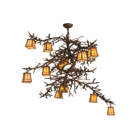 Meyda Lighting Pine Branch Valley View 48 Inch 12 Light Chandelier Cp93129