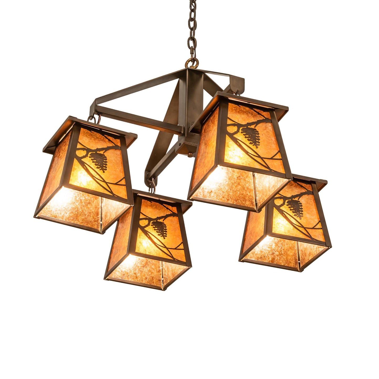 Meyda Lighting Whispering Pines 28 Inch 4 Light Chandelier Cp779767