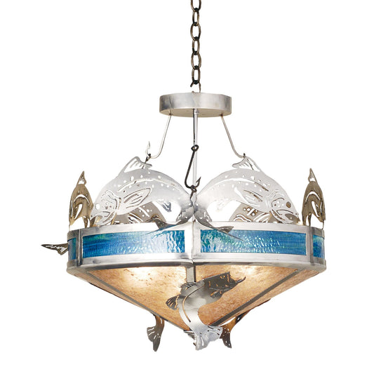 Meyda Lighting Catch Of The Day Trout 27 Inch Large Pendant Cp93391