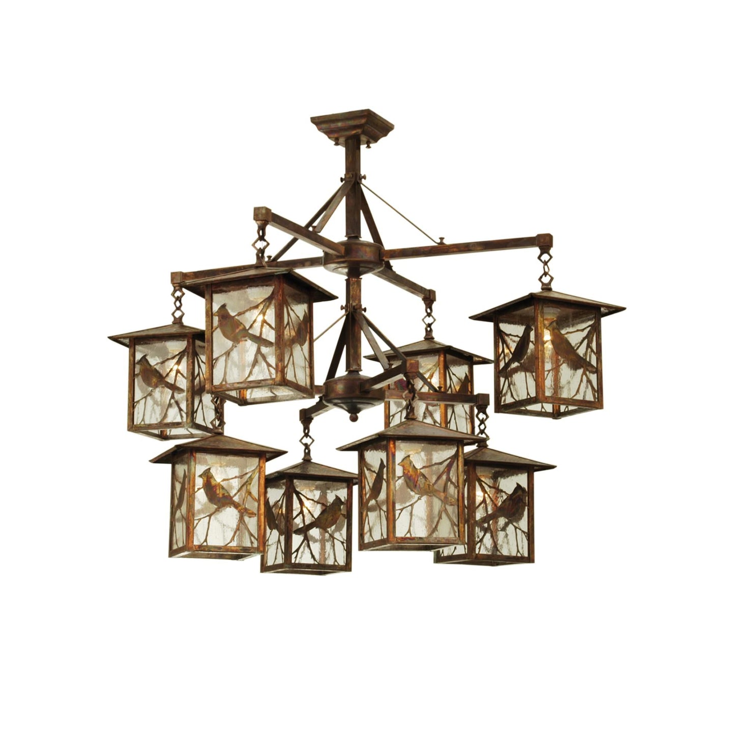 Meyda Lighting Seneca Song Bird 32 Inch 8 Light Chandelier Cp94024