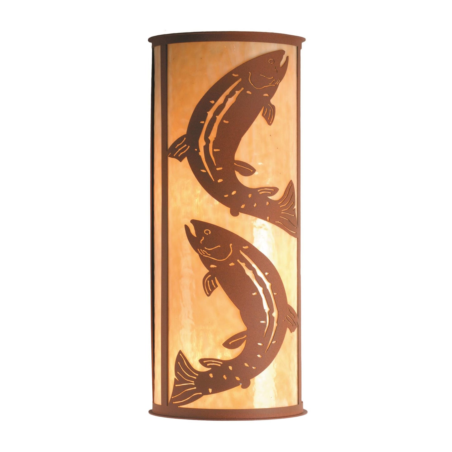 Meyda Lighting Leaping Trout 30 Inch Wall Sconce Cp101092