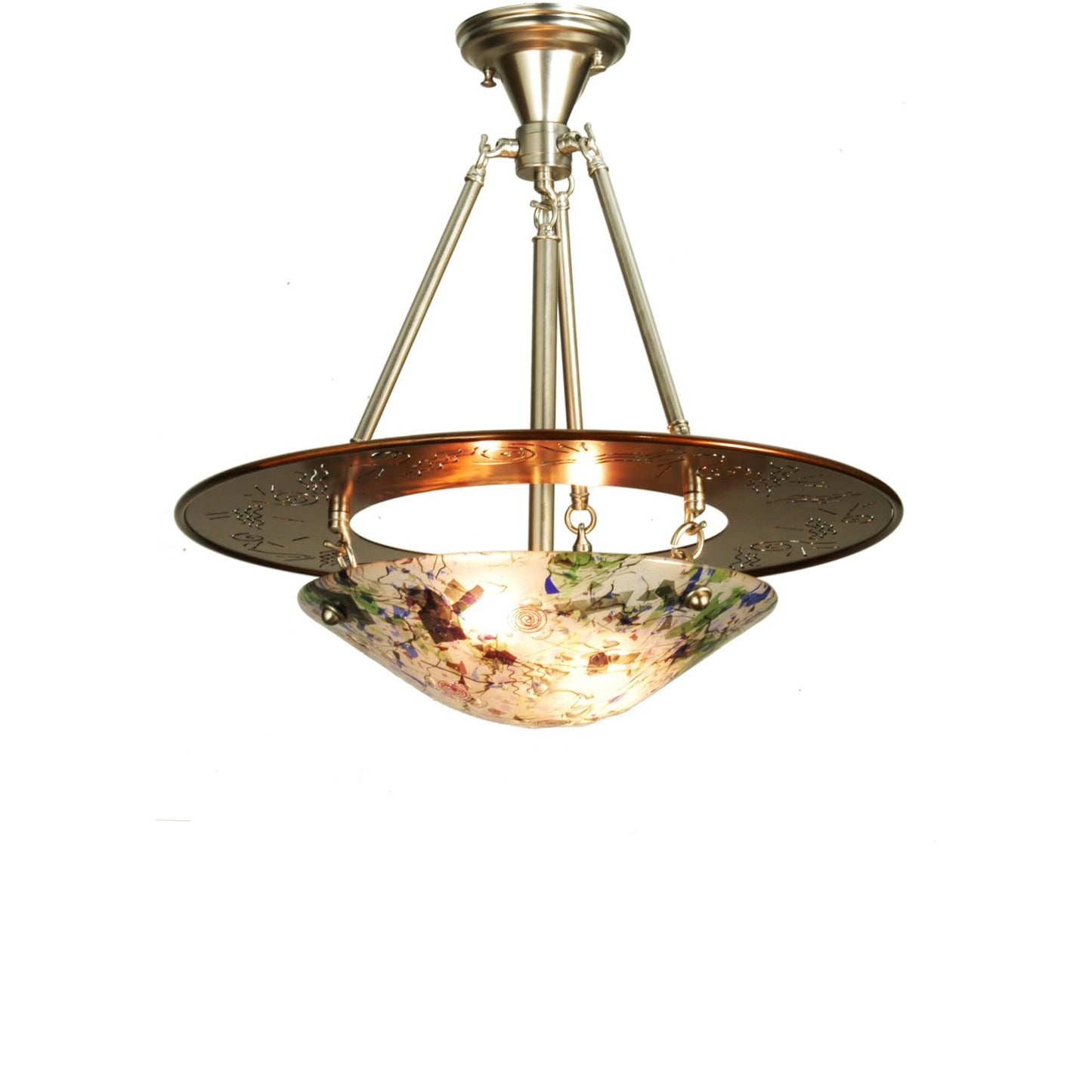 Meyda Lighting Supernova 31 Inch 3 Light Semi Flush Mount Cp104167