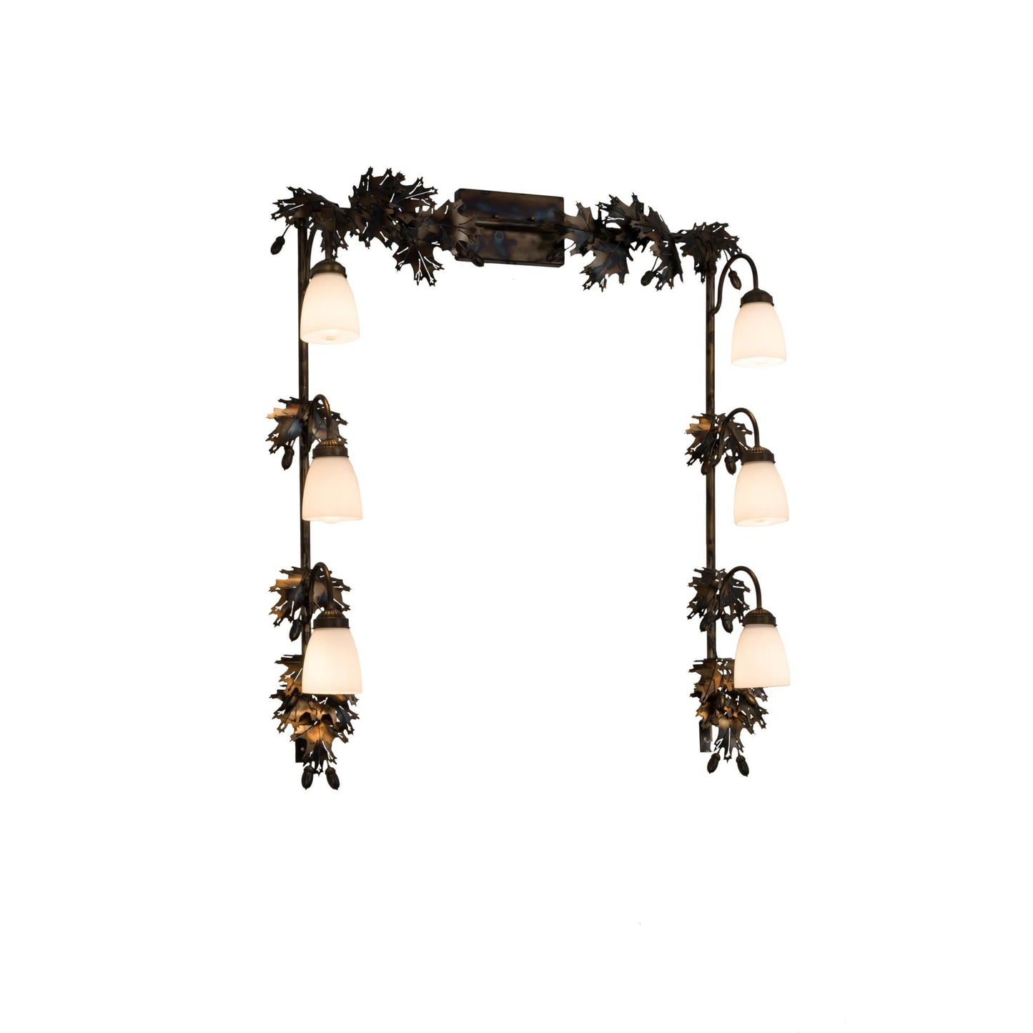 Meyda Lighting Oak Leaf And Acorn 45 Inch 6 Light Bath Vanity Light Cp104877