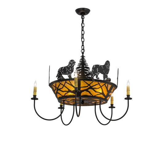 Meyda Lighting Big Dogs 32 Inch 3 Light Chandelier Cp119394