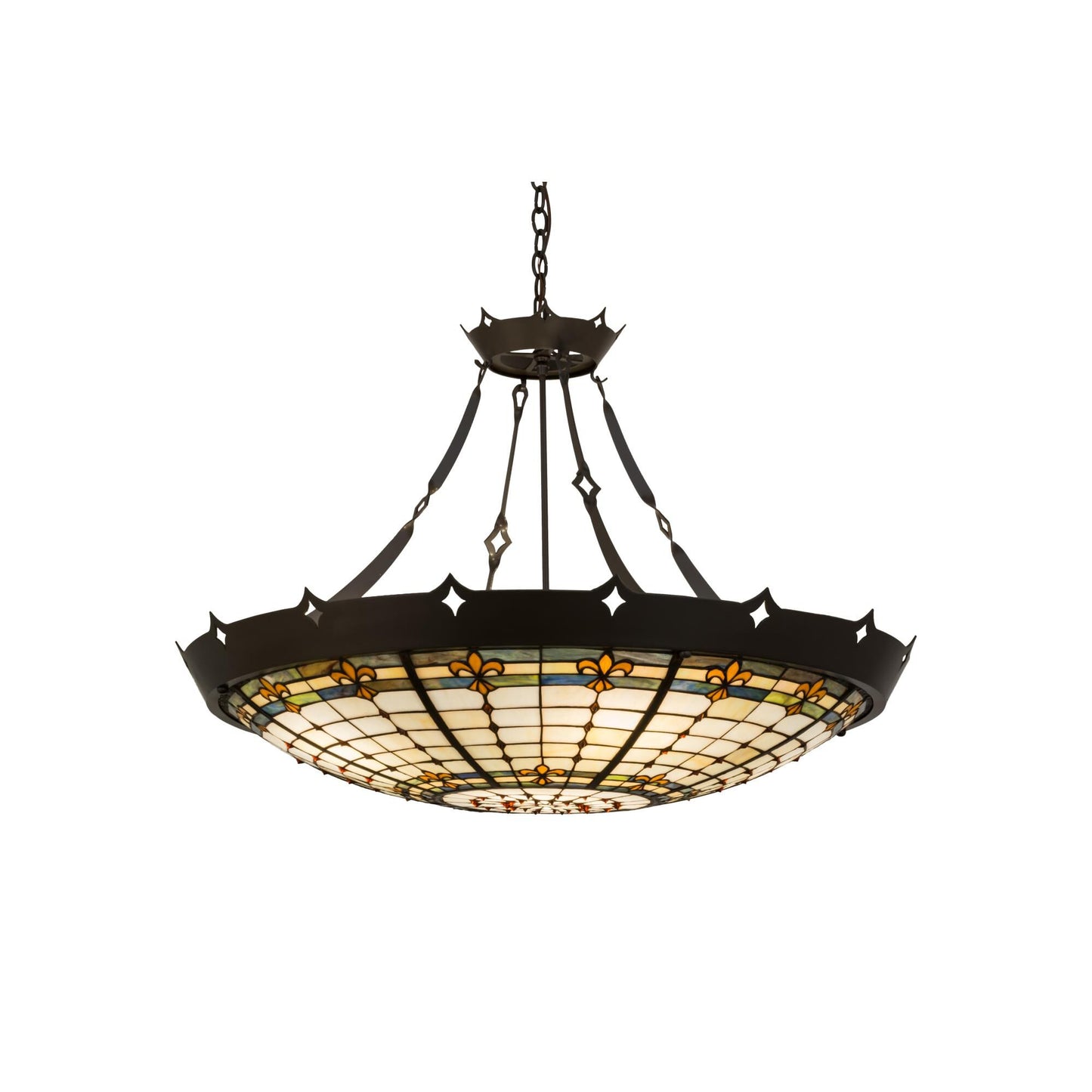 Meyda Lighting Fleur De Lite 40 Inch Large Pendant Cp119705