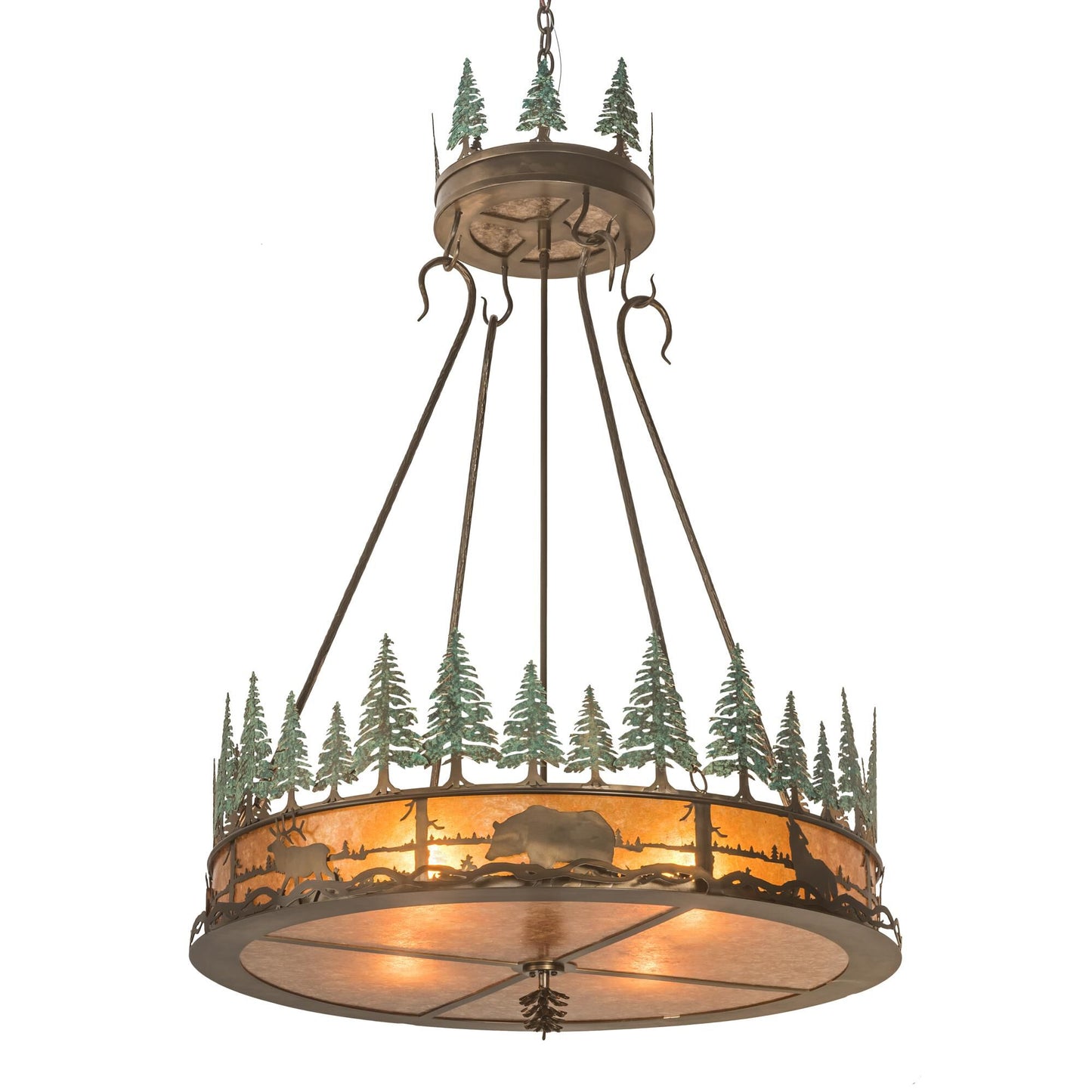 Meyda Lighting Wildlife At Pine Lake 36 Inch Large Pendant Cp120635