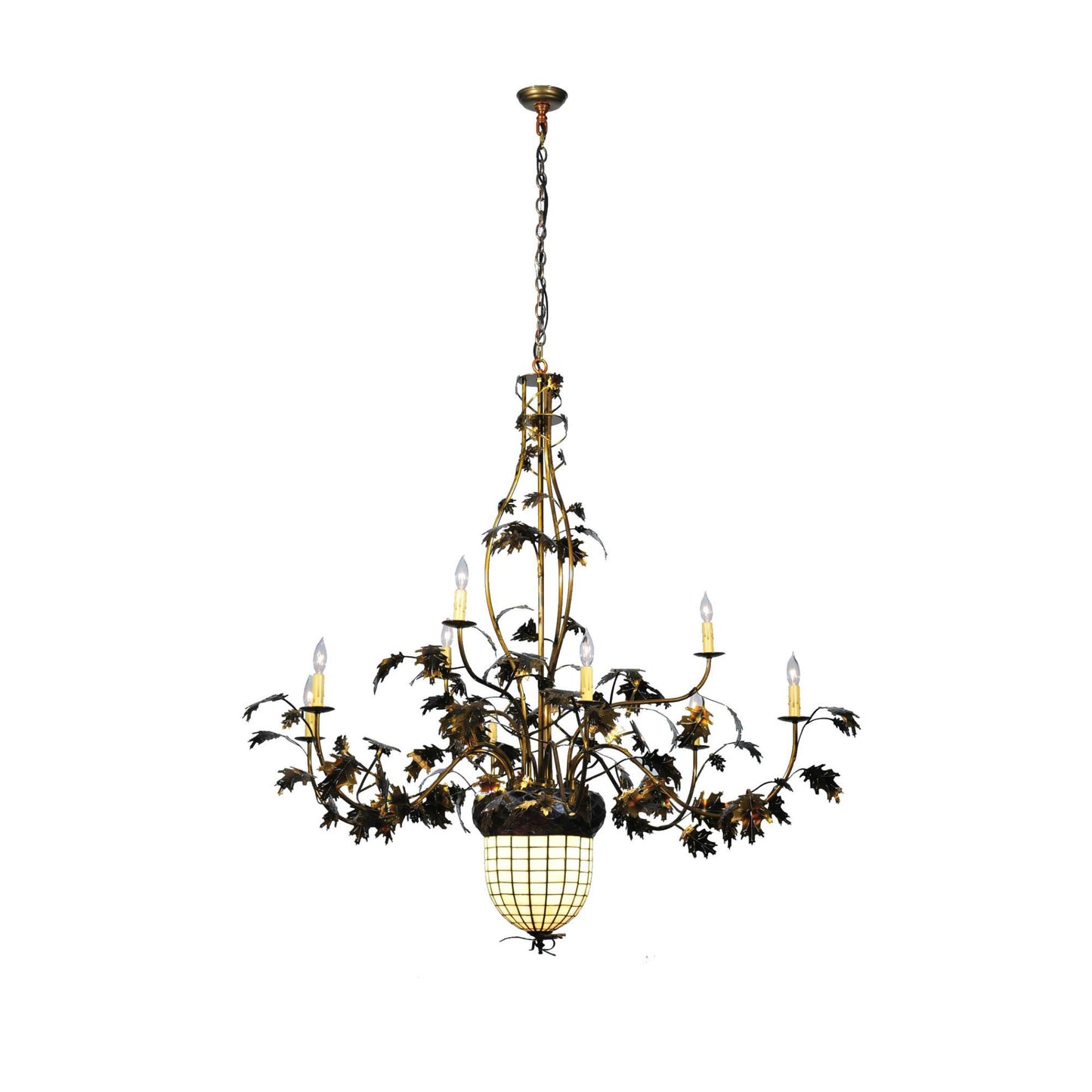 Meyda Lighting Greenbriar Oak 63 Inch 2 Light Chandelier Cp120714