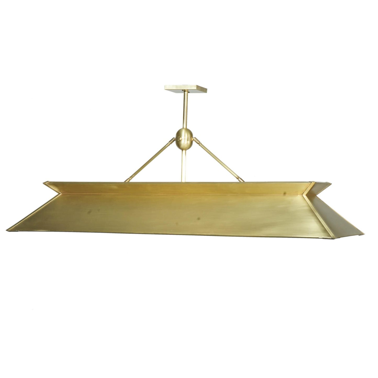 Meyda Lighting Natural Brass 60 Inch 3 Light Linear Suspension Light Cp120715