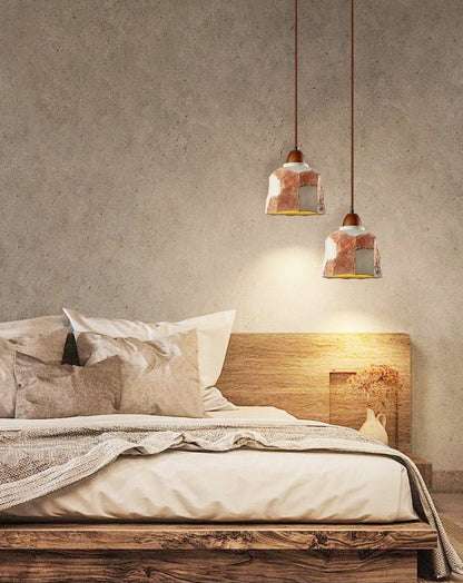 Microcement Textured Pendant Light