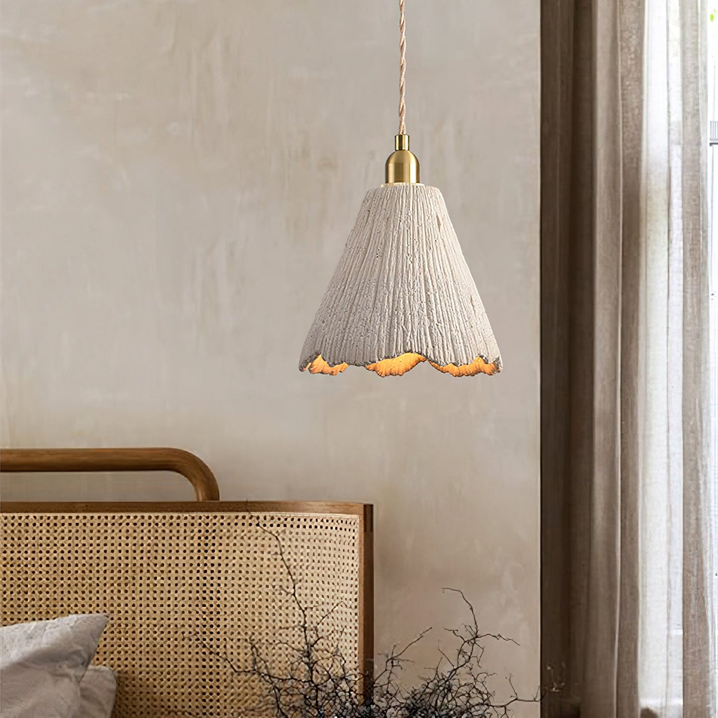 Microcement Ceiling light fitting Pendant Lamp