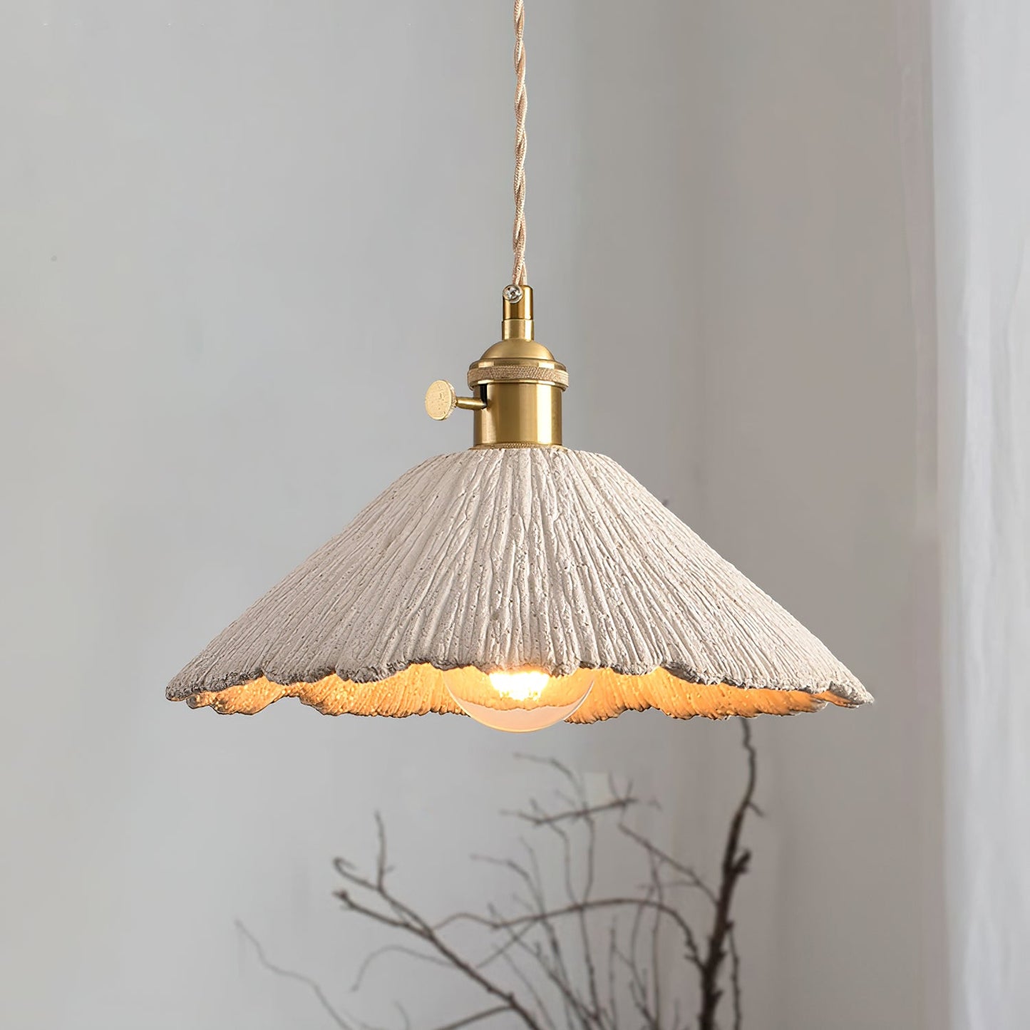 Microcement Ceiling light fitting Pendant Lamp