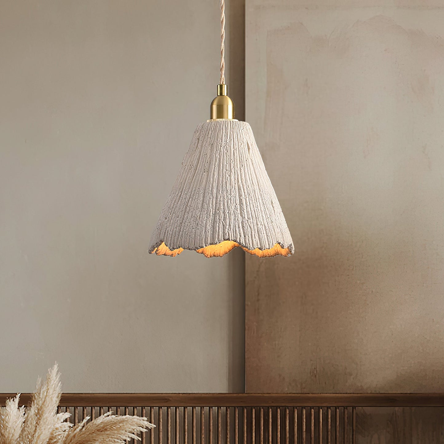 Microcement Ceiling light fitting Pendant Lamp